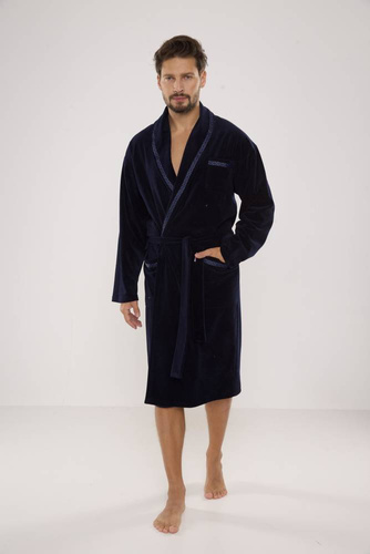 666 Ronaldo pánsky župan De Lafense - tmavomodrý