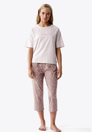 Atlantic NLP-509 dámske pyžamo 100 % bavlna 3/4 nohavice