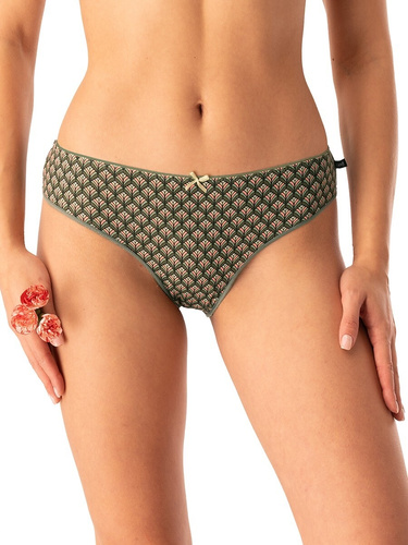 Dámske nohavičky LPR 737 Key green - bavlnené, 2 balenia v krabici, pohodlné a klasické