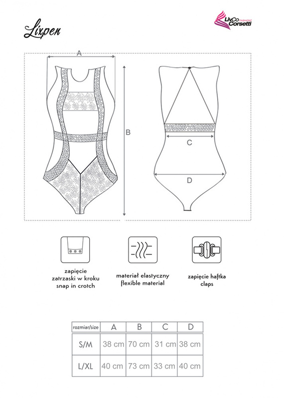 Lixpen LC 90612 Dámske telo LivCo Corsetti Fashion