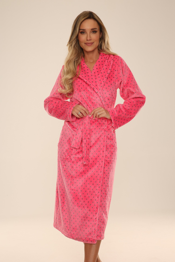 548 Melanie Dámsky dlhý župan Forex - malinový