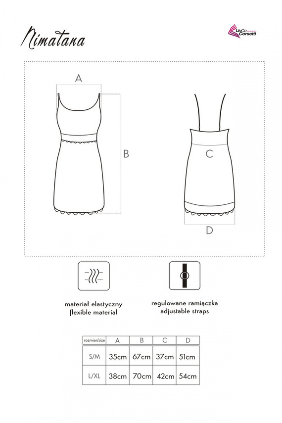 Nimatana LC 90498 Dámska košeľa LivCo Corsetti Fashion