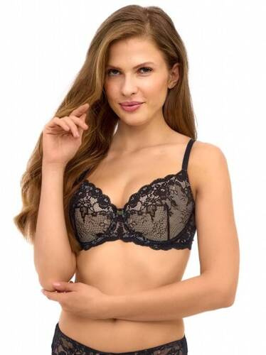 2509 Podprsenka Lupoline push-up - čierna