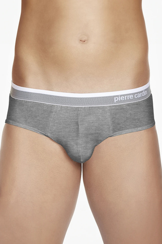 PCU 402 Pierre Cardin sivá - pánske klasické bavlnené nohavice, pohodlné na každodenné nosenie