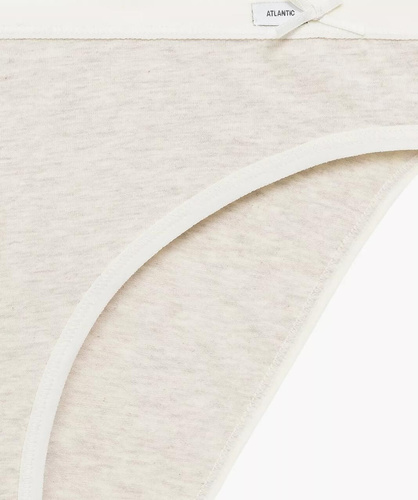 Nohavičky 3CLP-002 Sport Atlantic - bavlnené, klasický strih, 3 ks v balení grafitová/ružová/béžová