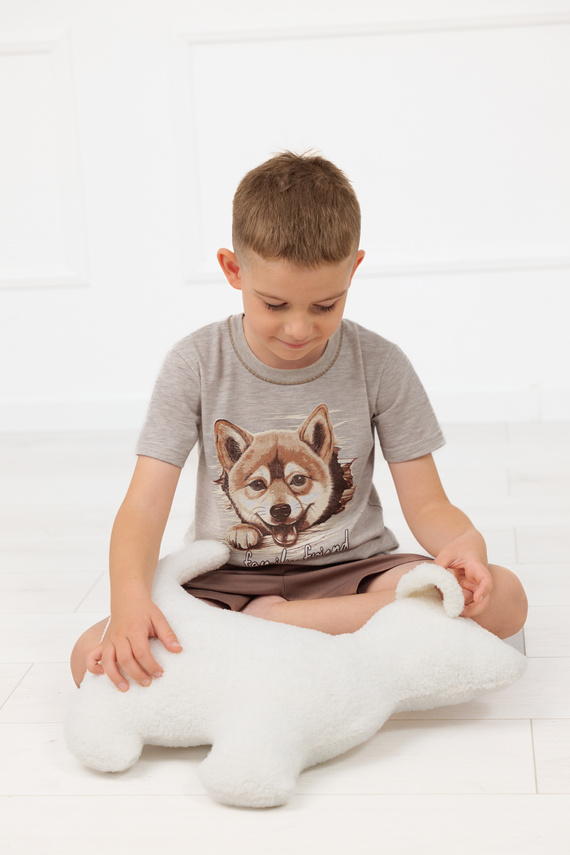 Chlapčenské pyžamo Shiba Italian Fashion 100% bavlna šortky