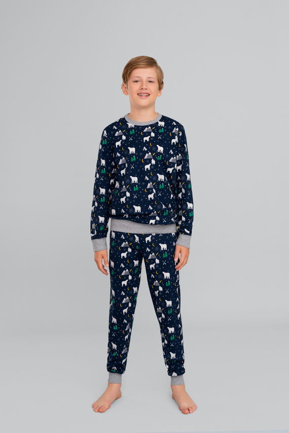 Sid Detské pyžamo Italian Fashion - bordová potlač