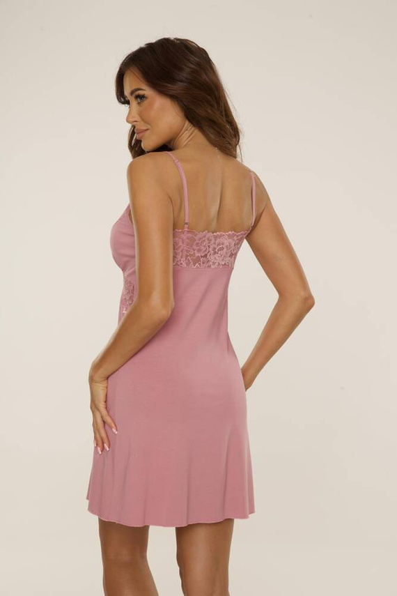 639 Nočná košeľa Noela De Lafense - špinavo ružová