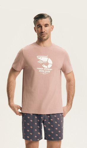 Pánske pyžamo Brad 44520 Henderson 100% bavlna, krátky rukáv