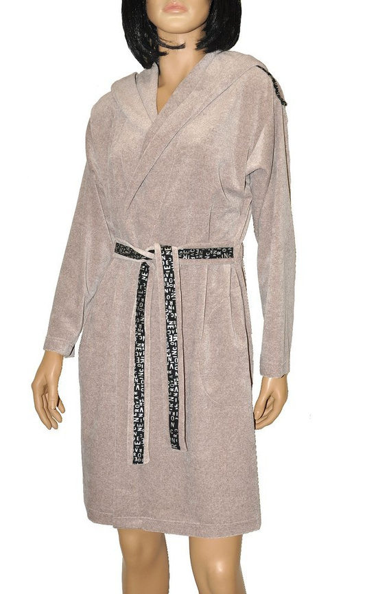 497 Macarena Dámsky krátky župan Forex - béžový melanž