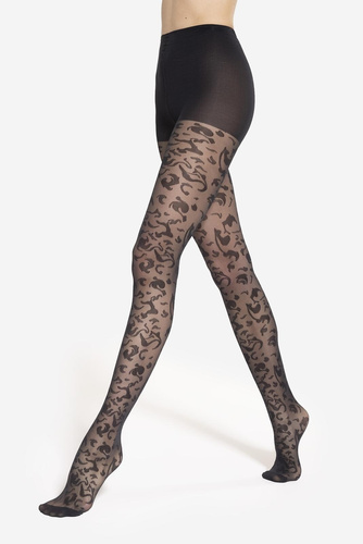 Pančuchy Gatta Trendy Floral wz.05 - 40 den, elegantný kvetinový vzor, štýl a pohodlie