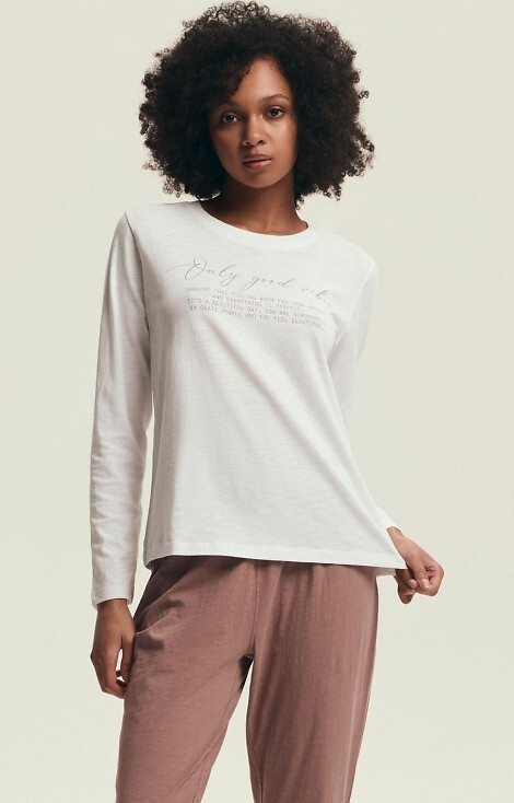 43701 Delanie Henderson dámske pyžamo prachovo ružové - bavlna, dlhý rukáv a nohavice