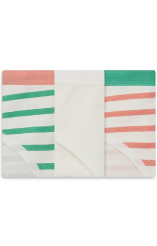 36508-K083 Henderson Dámske bavlnené bikini nohavičky ecru 3-pack