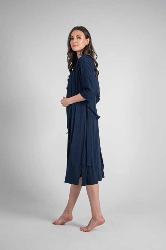 942 Visa Dlhý župan De Lafense - tmavomodrý