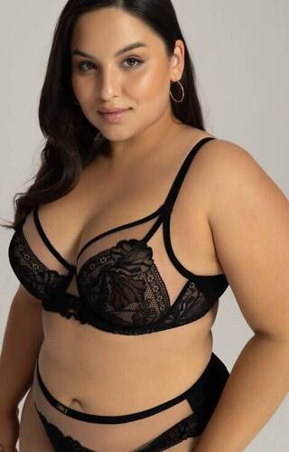 2146 Mäkká podprsenka Ava - čierna