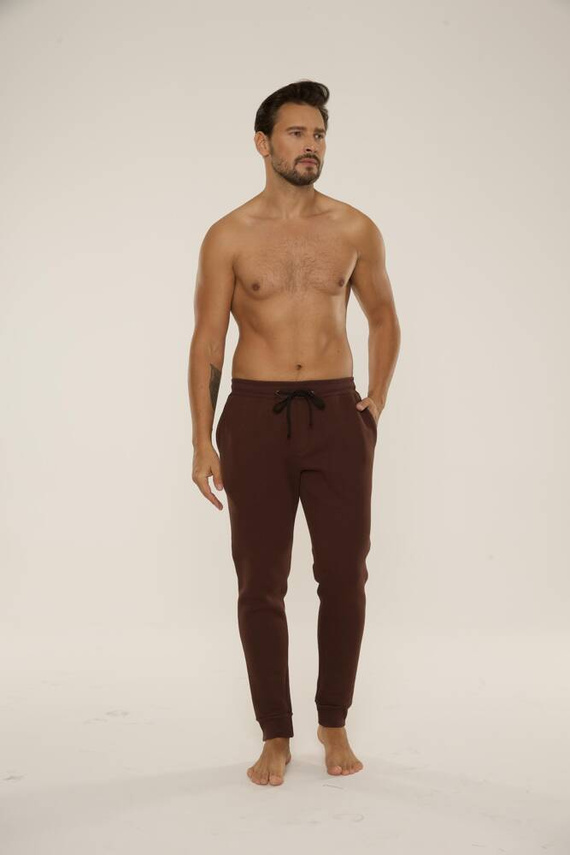 813 Indigo Pánska tepláková súprava De Lafense - čokoládová