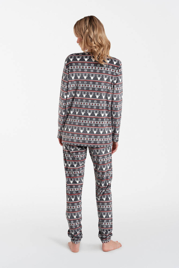 Island Fleece dámska súprava Italian Fashion - grafitová potlač