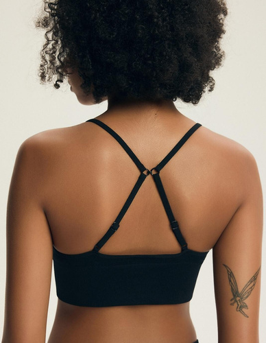 Podprsenka bez kostíc Henderson Arleen 2 44180 – pohodlný top z rebrovaného úpletu