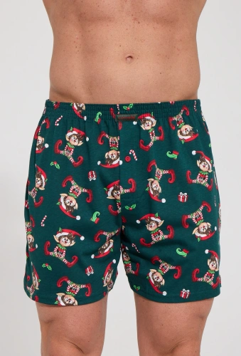 Pánske boxerky Cornette 016/27 Elf 3 voľné bavlnené vianočné