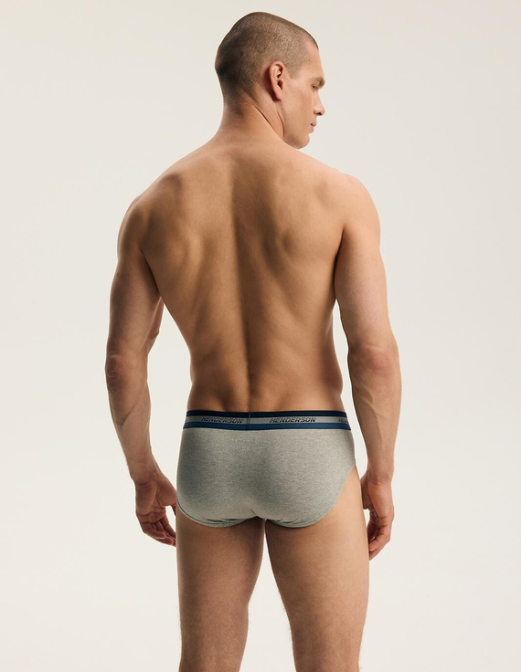 Slipy pánske Henderson Far 45787 2-pak bavlnené sivé a jeans