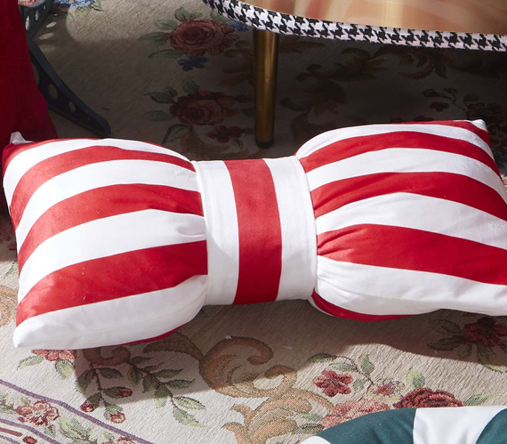 Vianočná vankúšová karta 30x50 velúr Spod Igły i Nitki - vianočná dekorácia