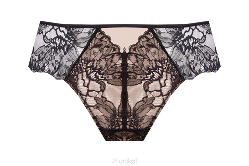 Unikat Kiana dámske nohavičky čierne čipkované klasické