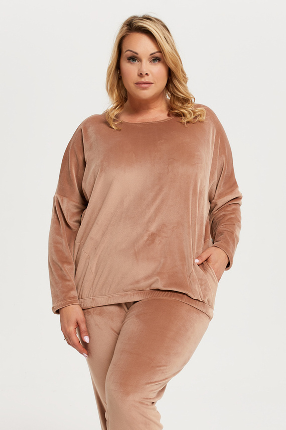 Dámska dlhá súprava Juga. rukáv, dĺžka. nohavice Italian Fashion - béžové