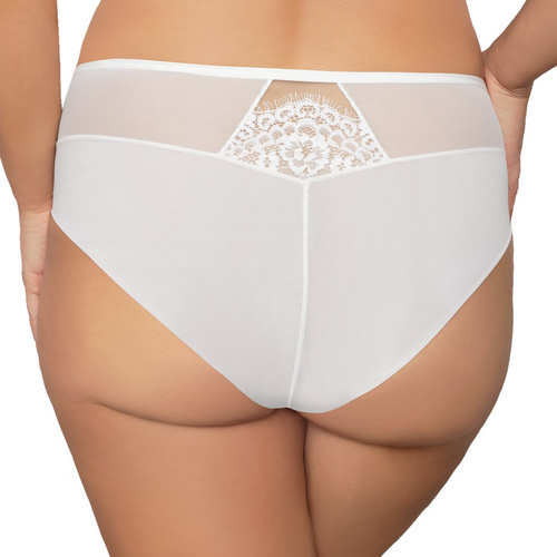 K 968 Loretta Gorsenia Dámske nohavičky s vysokým pásom, čipka, tyl