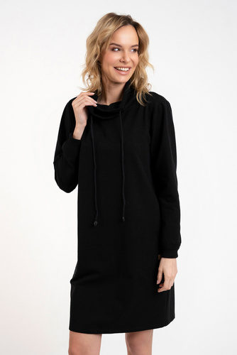 Malmo dámska tunika s dlhým rukávom Italian Fashion - čierna