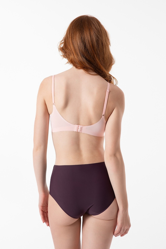 Tmavá slivka Simple Maxi Julimex nohavičky - hladké, bez švov, v krabici