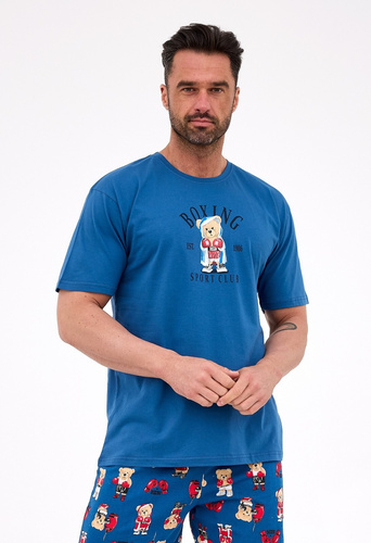 Pánske pyžamo Cornette 326/296 Boxerky - bavlnené, s krátkym rukávom, pohodlné a štýlové