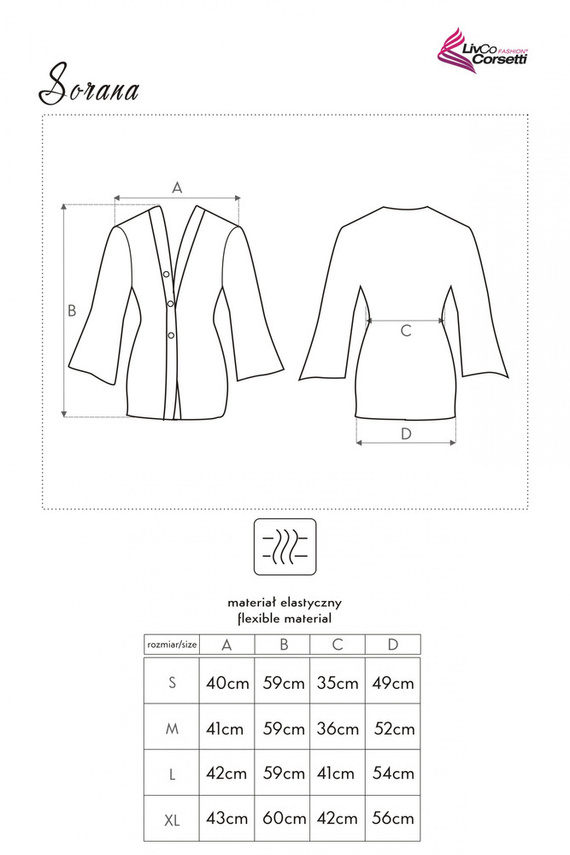 Sorana LC 90026 Dámsky župan LivCo Corsetti