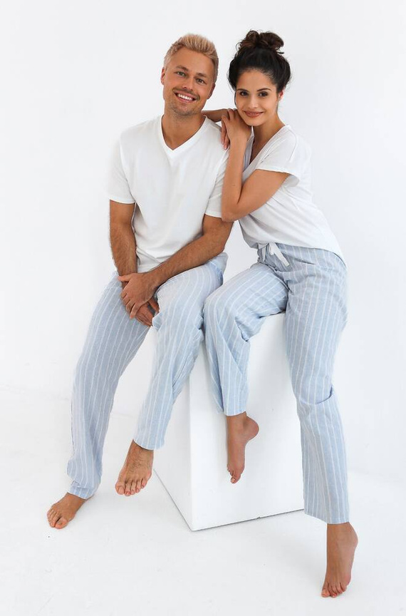 Pánske pyžamo David Sensis - perleťové