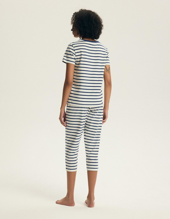 Dámske pyžamo 45316 Eulana 100 % bavlna 7/8