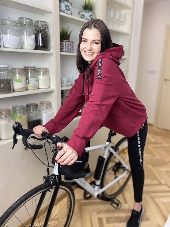 496 Dámska tepláková súprava Just Forex - bordová