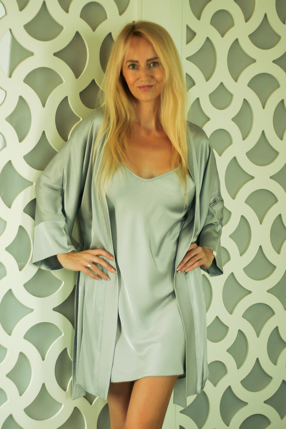 Panama Dámsky župan Podomka Kalimo - strieborný