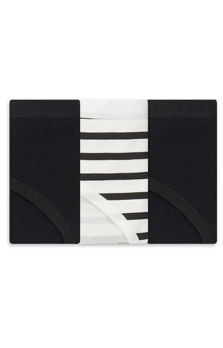 36508-K084 Henderson Dámske čierne bavlnené bikiny 3-pack