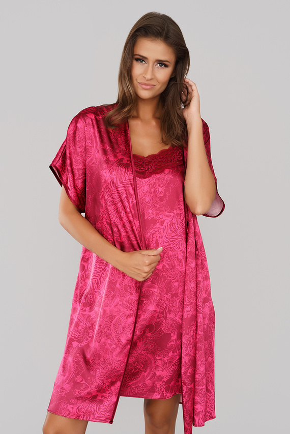 Impresja Dámsky župan Italian Fashion burgundy