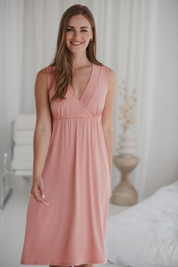 Star Light Nočná košeľa pre tehotné a dojčiace ženy bylinná ruža Milk&Love- bambusová viskóza | Pohodlie a ženskosť