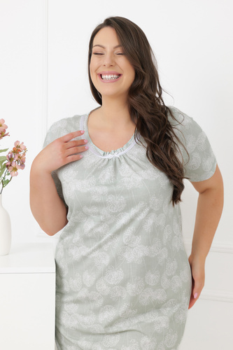 Dámska nočná košeľa Eleni Italian Fashion 100% bavlna, krátky rukáv