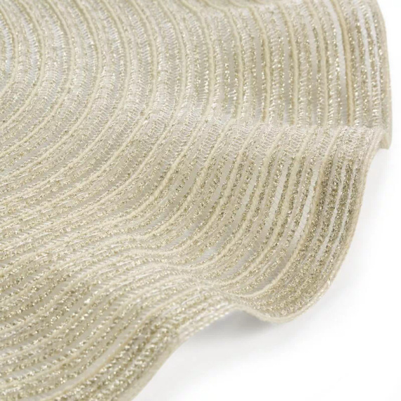 Podložka na stôl Eurofirany elegantná podložka pod taniere glamour June champagne beige