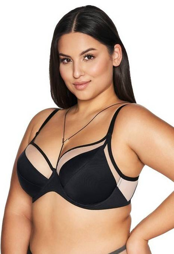 2136 Mäkká podprsenka Ava - čierna