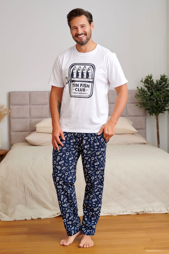 Pižama pánska Doctor Nap 7554 Sunny Coast bavlna dlhé nohavice
