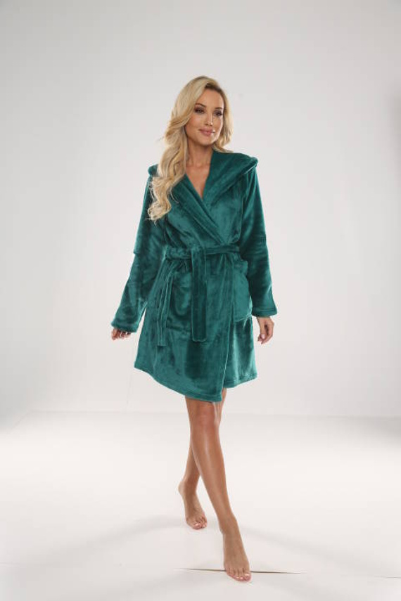 626 Abigail Dámsky krátky župan Forex - zelený