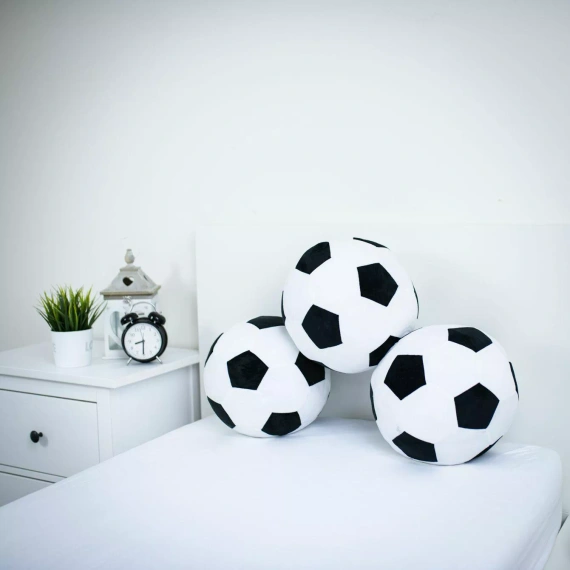 Poduška futbalová lopta 3D Jerry Fabrics 30 cm mäkká futbalová JF24