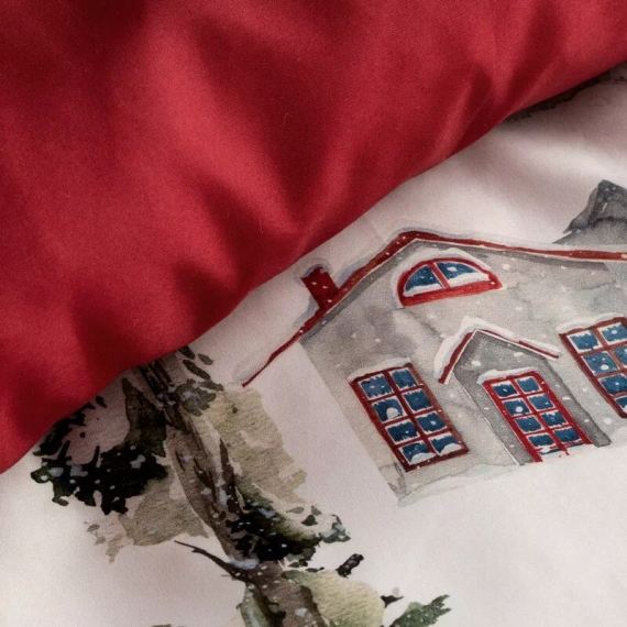 Vianočné obliečky Hope Eurofirany biele mikrofibra so zipsom