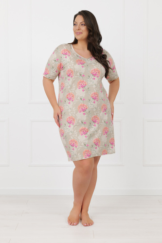 Nočná košeľa Harmonia Talianska móda krátky rukáv viskóza elegantná