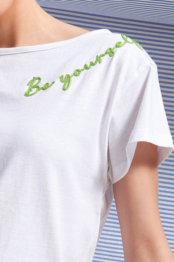 Sunari Dámske pyžamo Sorbetto pink - 100 % bavlna, krátky rukáv, károvaný strih