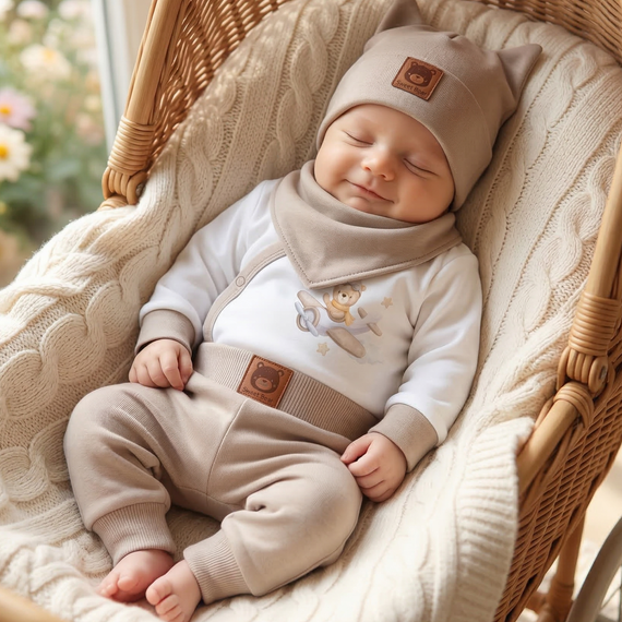 ABK-0045 Detská súprava Sky Journey z organickej bavlny Nini