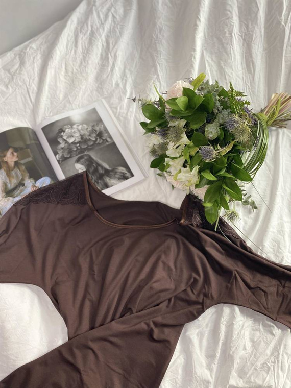 616 Ramona Forex nočná košeľa - hnedá